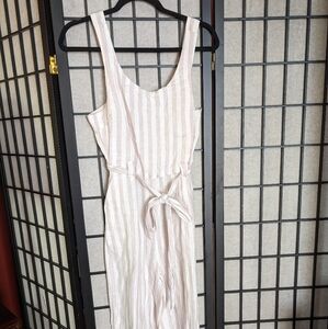 St. Tropez Linen Striped Jumpsuit